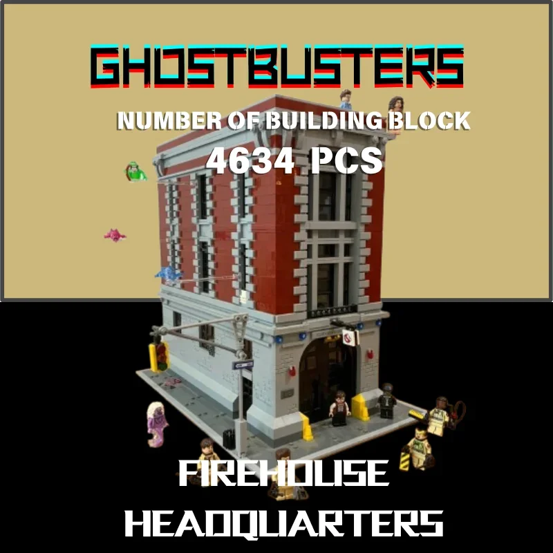 Street View 4634Pcs Modell Bausteine Feuerwehrhauptquartier Desktop Intelligenz Spielzeug Hause