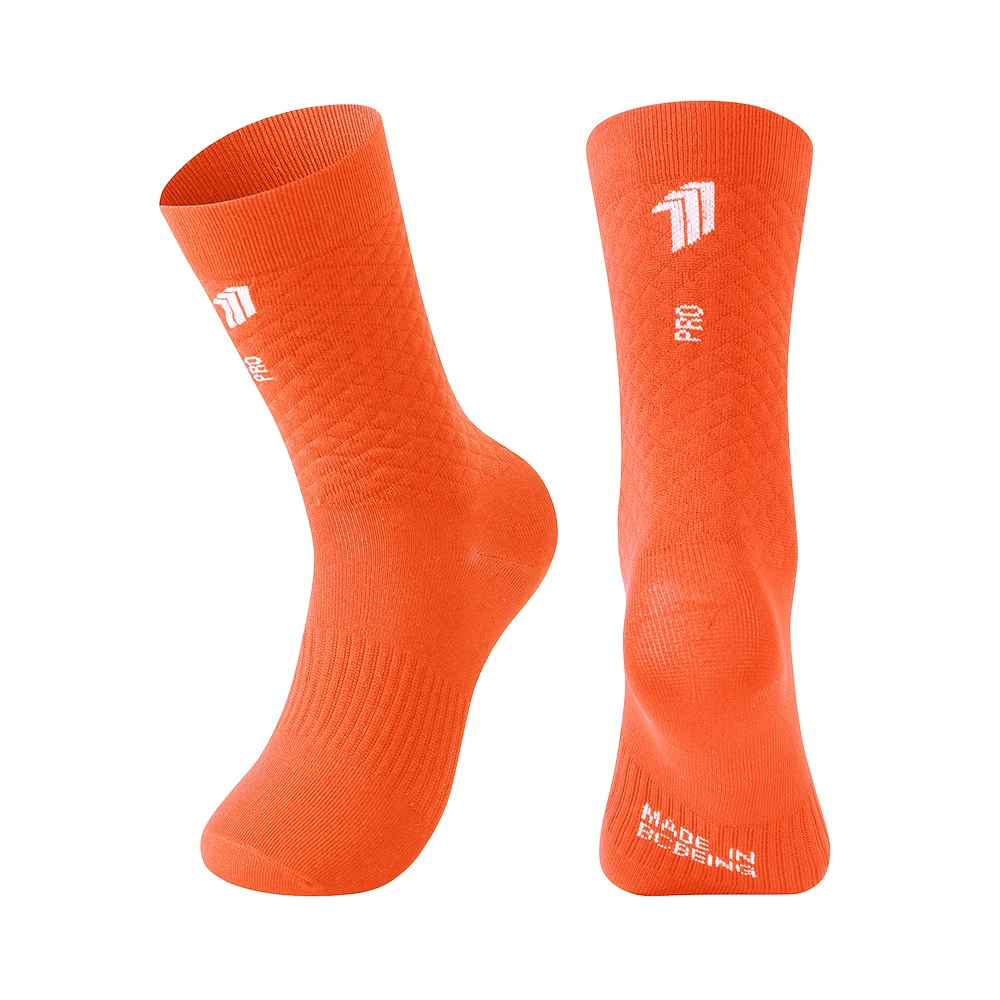 BCBE-ING Radsocken, atmungsaktiv, professionelle Sportsocken für Herren und Damen, bequeme, hochelastische, rutschfeste Outdoor-Fahrradsocken