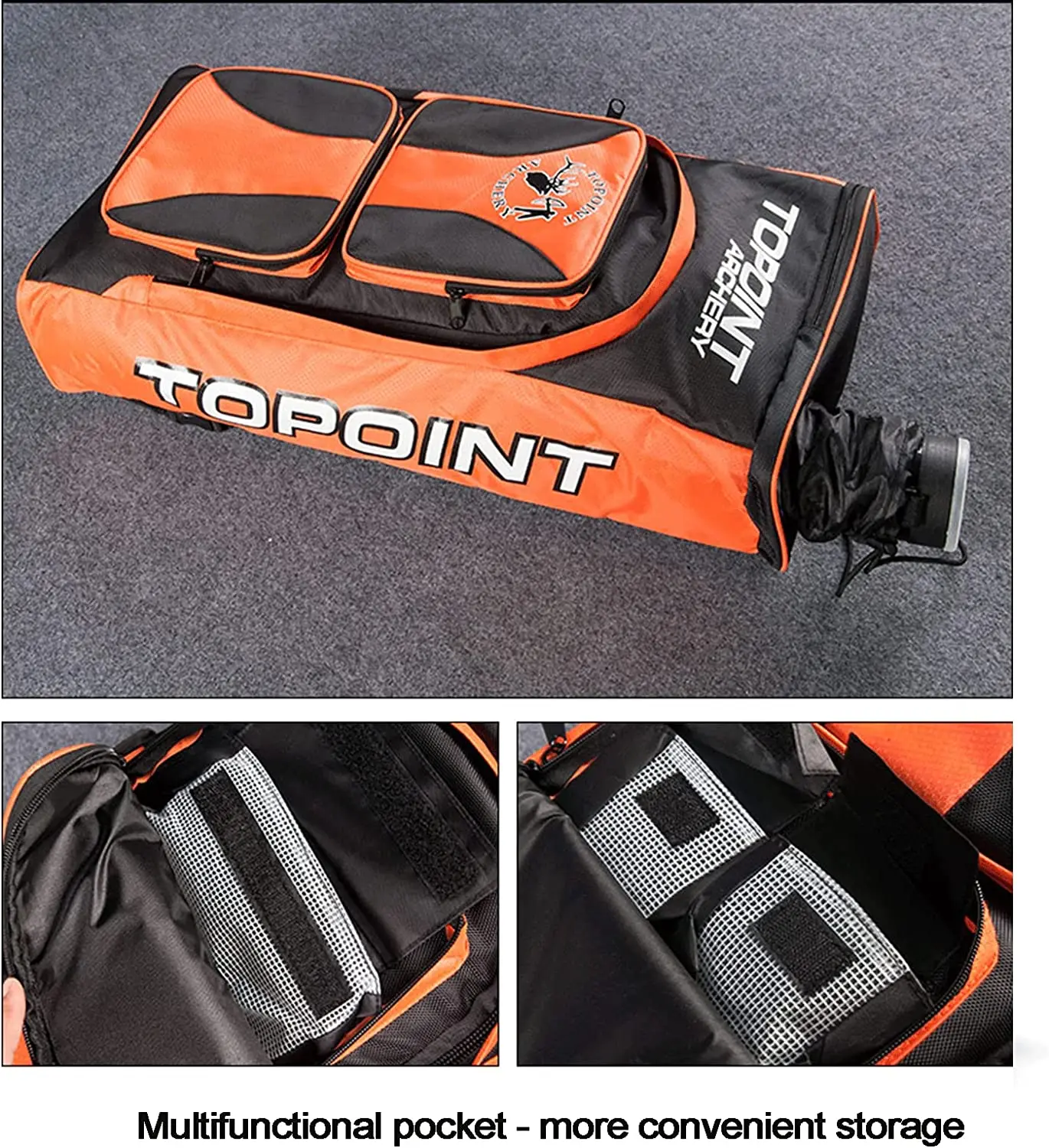 Archery Backpack for Recurve Bow - Premium Recurve Bow Case - Storage Pockets for Gear & Accessories with Arrows Telescopic Tub