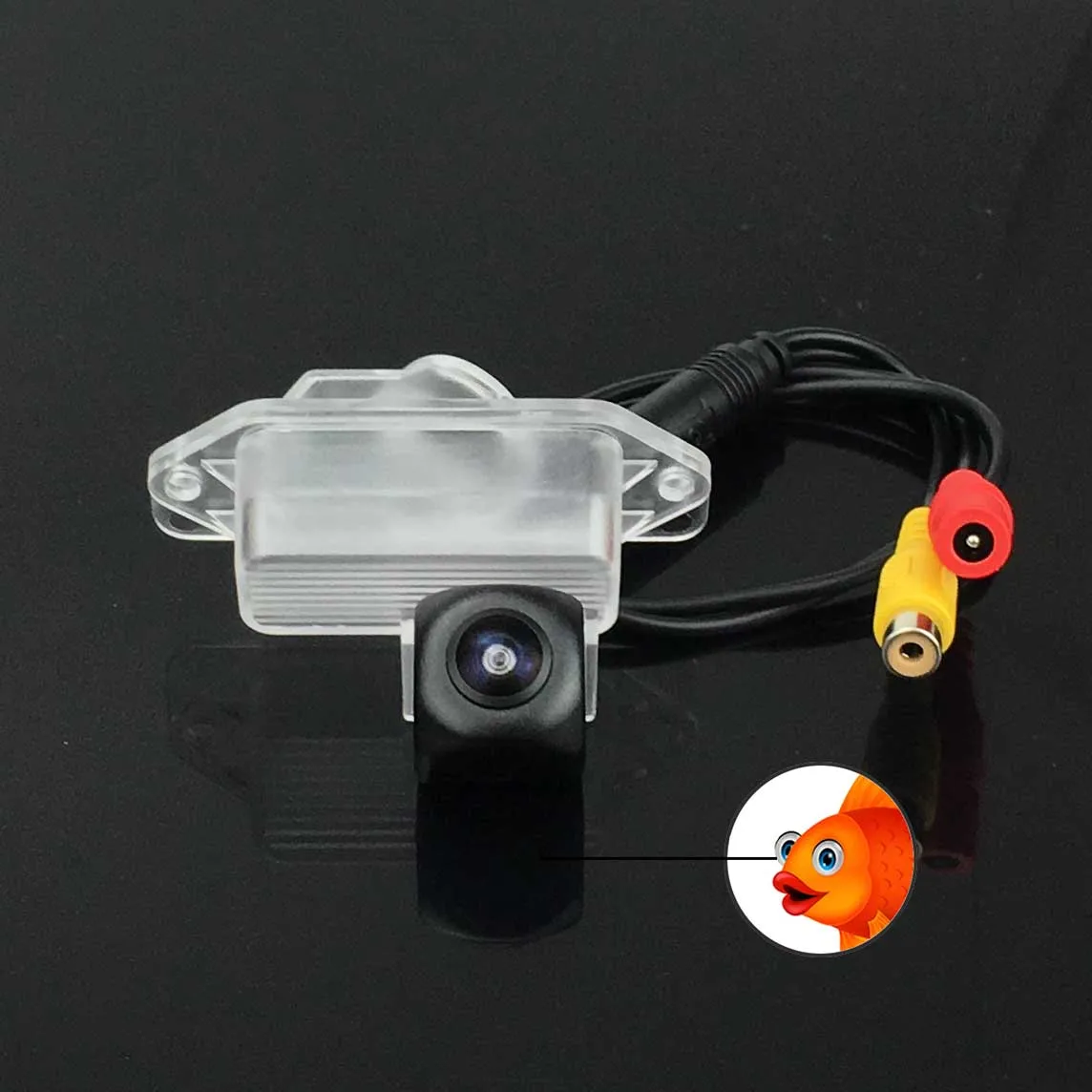 VKAUTO Fish Eye Rear View Camera For Mitsubishi Airtrek/Outlander I EU 2003 2004 2005 2006 CCD HD Reverse Backup Camera Monitor