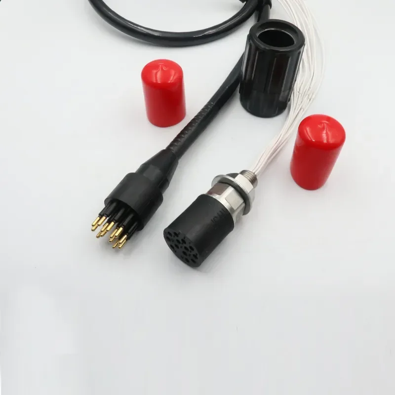IP69 Waterproof 5A 550V Brass Gold Plating 13Pin Female Panel Socket ROV MCBH13F MCIL13M Pluggable Wet Subconn Seacon Power