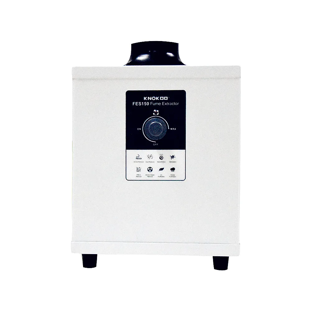 KNOKOO 150W Mini Type FES150 Fume Extractor Laser and Soldering Smoke Absorber Fume-Extractor with CE certification