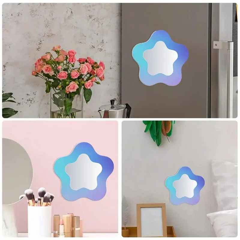 

School Locker Mirrors Acrylic Locker Mirrors With Magnetic Backing Locker Accessories Mirrors Personal Makeup Mirrors-ABUA