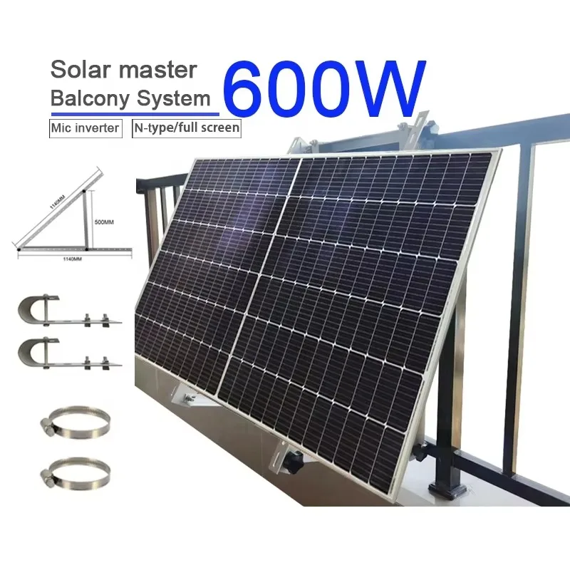 A premium, 800 watt complete home solar system with a high-quality balcony solar system
