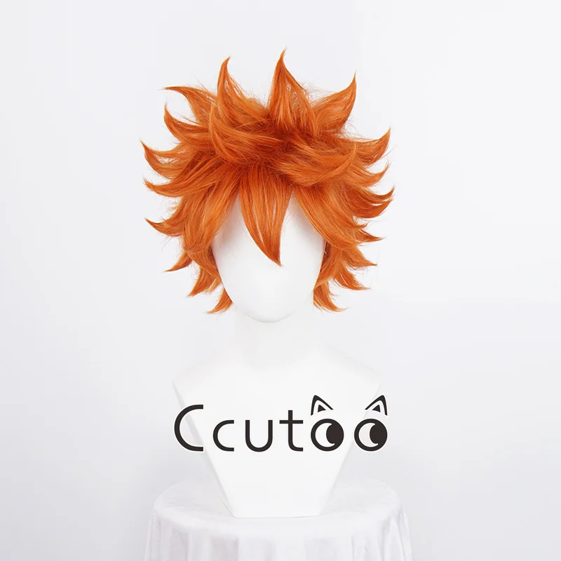 Anime Hinata Shoyo Cosplay Wig Shoyo Hinata 30cm Orange Short Wigs Heat Resistant Synthetic Hair