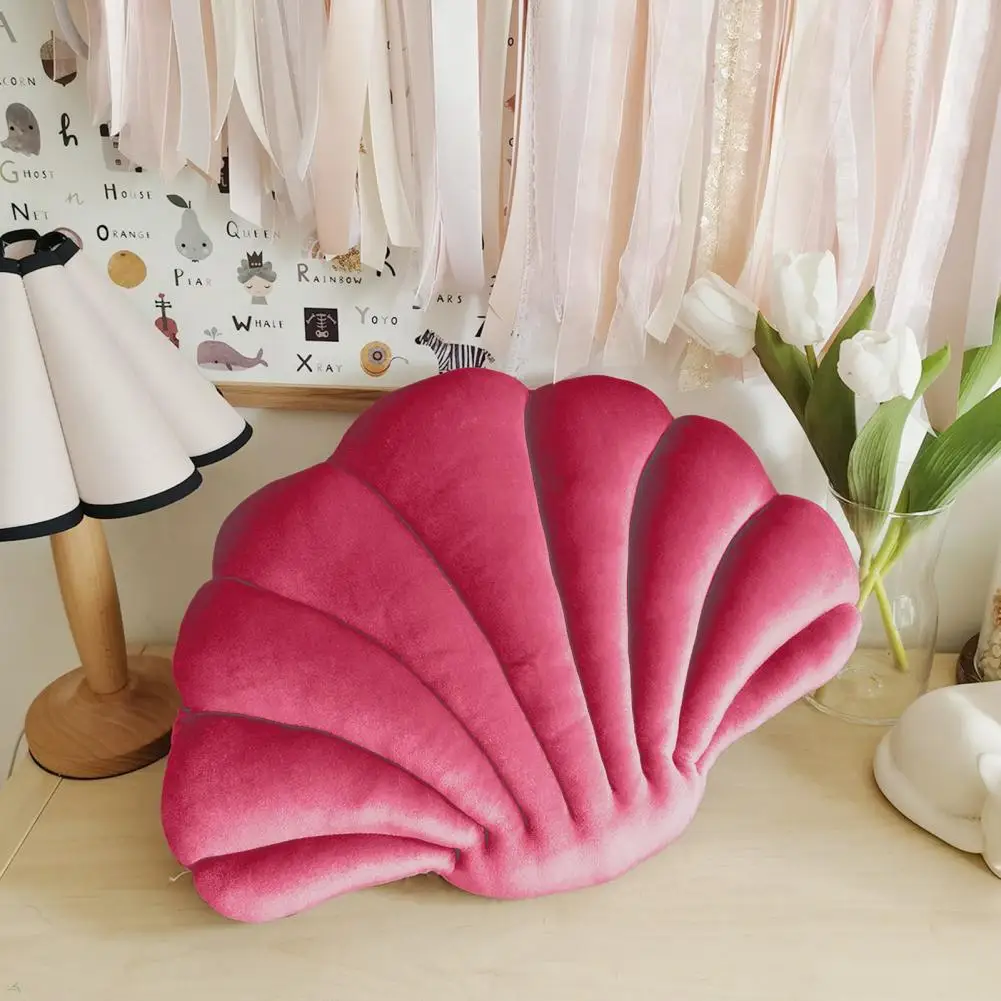 Sofa Pillow  Tear-Resistant   Throw Pillow Shell Shape Throw Pillow Doll