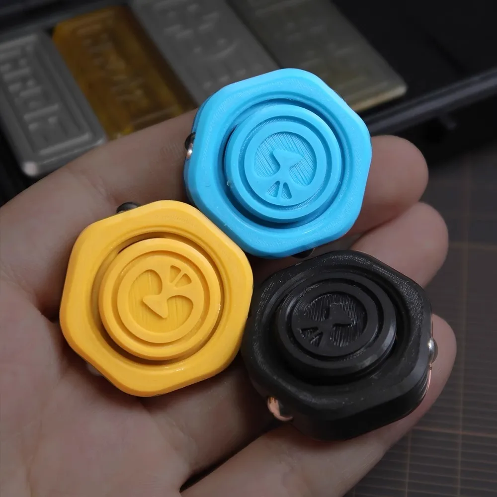 Fidget Spinner – pièce de monnaie magnétique 2 en 1, curseur mécanique, carte de poussée EDC, jouets anti-Stress, soulage l'anxiété