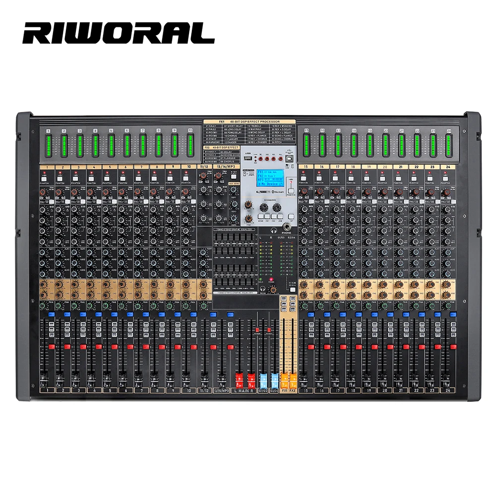 

TFB-24 Professional dual 7-segment balanced tuning usb interface controller audio mixer effect sound console mixing