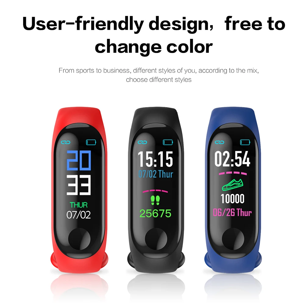 Waterproof M3 Fitness Tracker 4