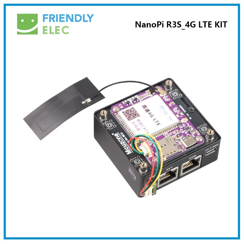 NanoPi R3S_4G Expansion board,Rockchip RK3566,Dual Gbps Ethernet Port, Qualcomm/NL668-EU/NL668-AM/NL668-EAU 4G LTE