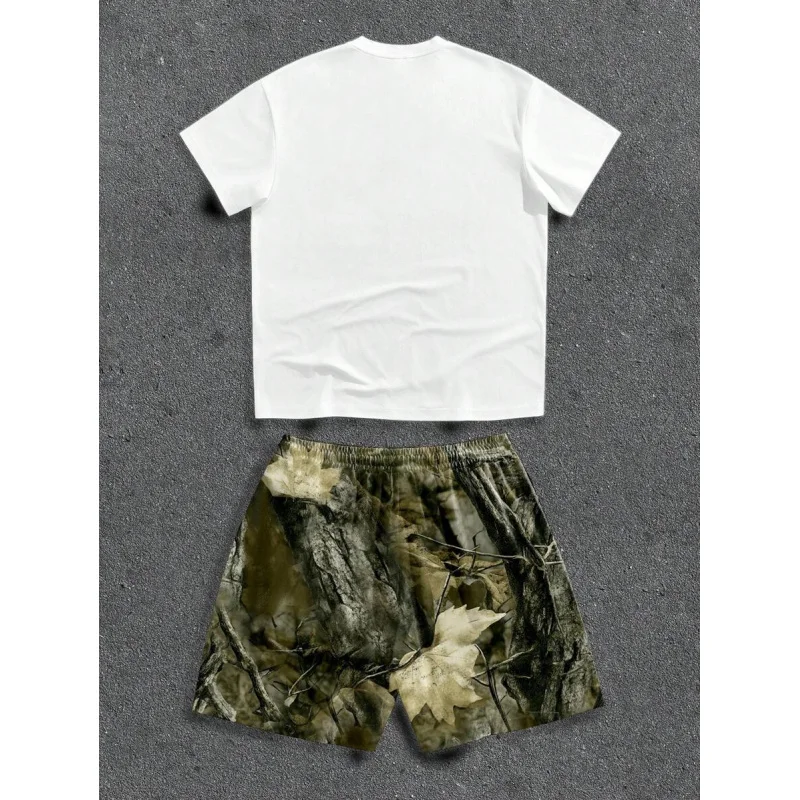 Men's Sports Set Big Size Men's Clothes for Man Complete Summer Man Clothing Trendy Two Piece Set New Shirts and T-shirts Sets