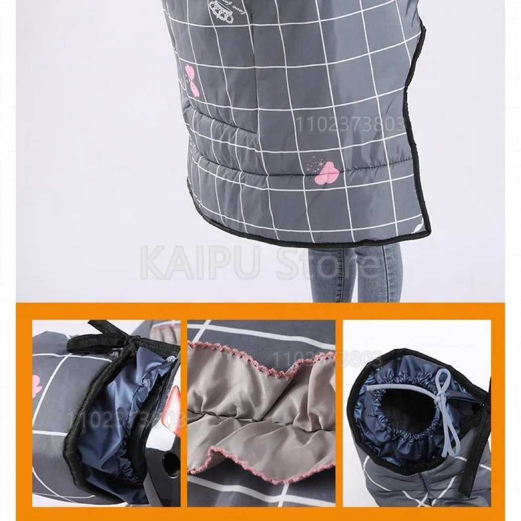 Electric vehicle windshield quilt winter classic piled thickened battery car waterproof windshield universal winter model