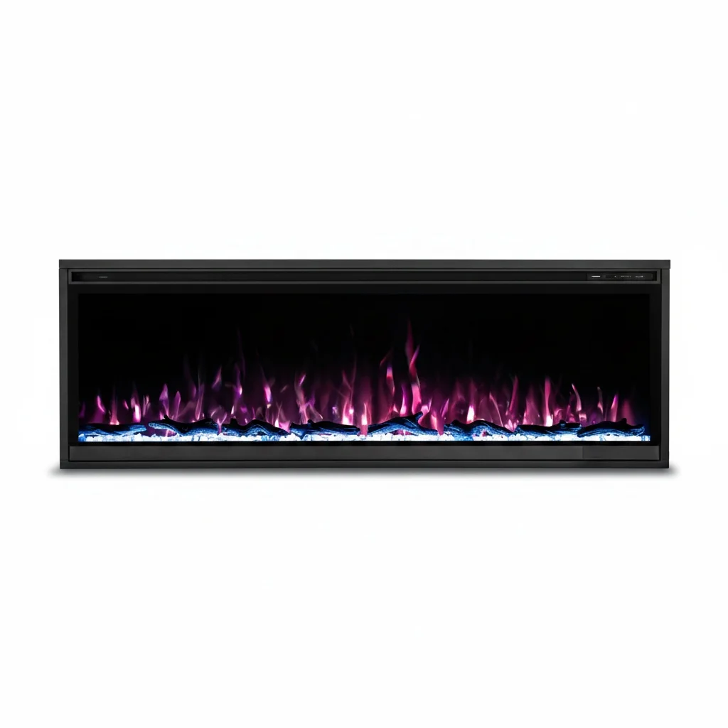 

LED Electric Fireplace, 40 Inch Wood Fireplace Insert Heater, 750/1500W Adjustable 13 Color Flame Heater, Indoor Use