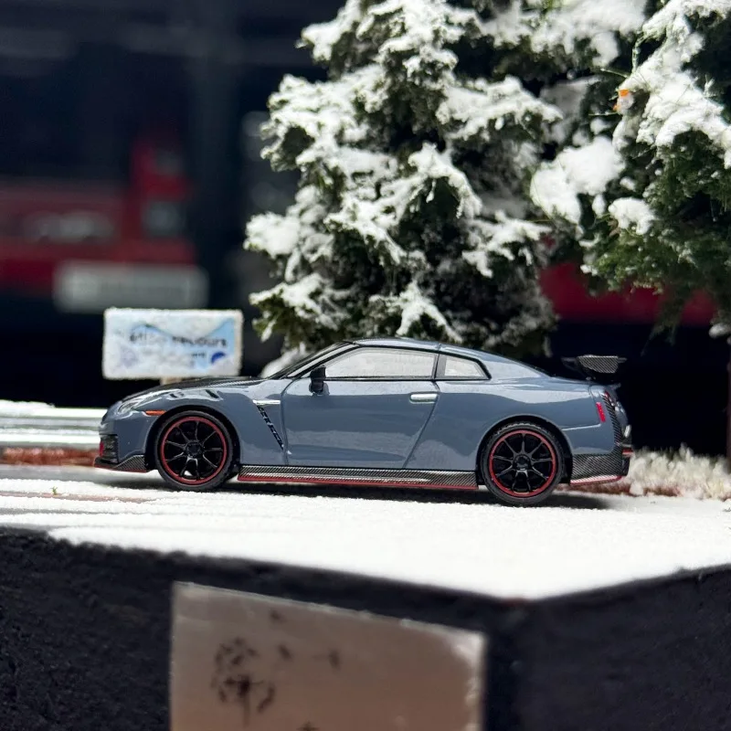 รถของเล่น MINIGT 1/64 รุ่น GT-R R35 ปี 2024 ผลิตจากโลหะผสม แบบหล่อขึ้นรูป ของขวัญ