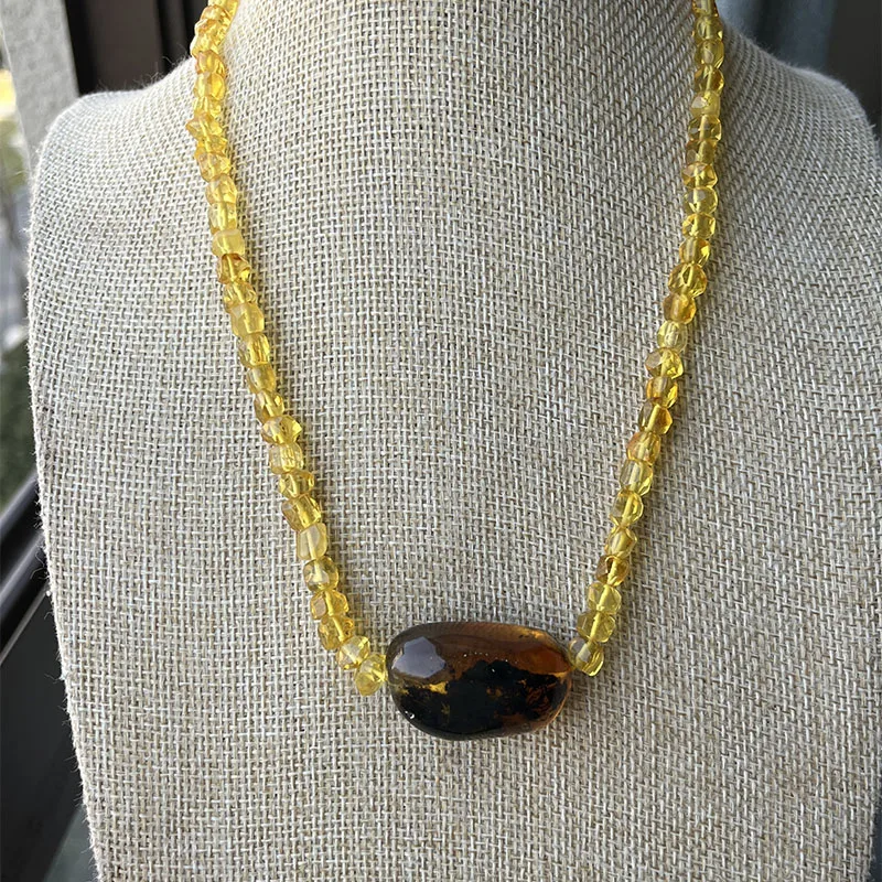 Yoowei Halskette aus 100 % Naturbernstein als Geschenk, europäische baltische Original-Medizinperlen, wunderschöner, einzigartiger Heilschmuck-Lieferant – Detail 25