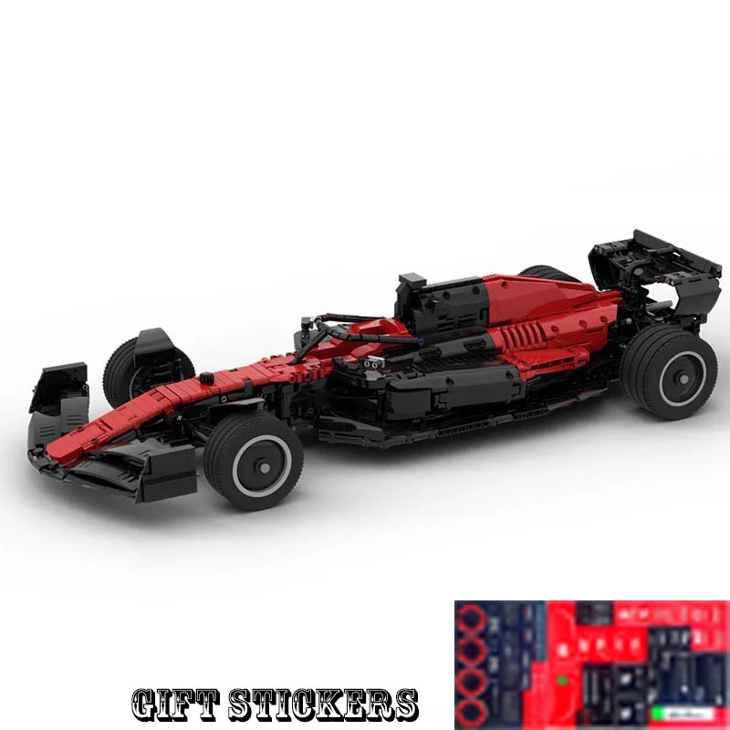 MOC-138528 New MC43 SuperTeam Stake 1:8 Scale SuperRace Car Model Buiding Kit Creators Block Moc Bricks Kids Toys Birthday Gifts