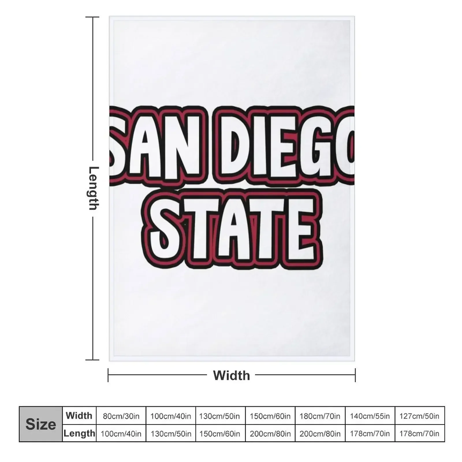 San Diego State Throw Blanket Soft Plush Plaid Flannel Fabric Large Blankets For Sofas Loose Bed linens Blankets