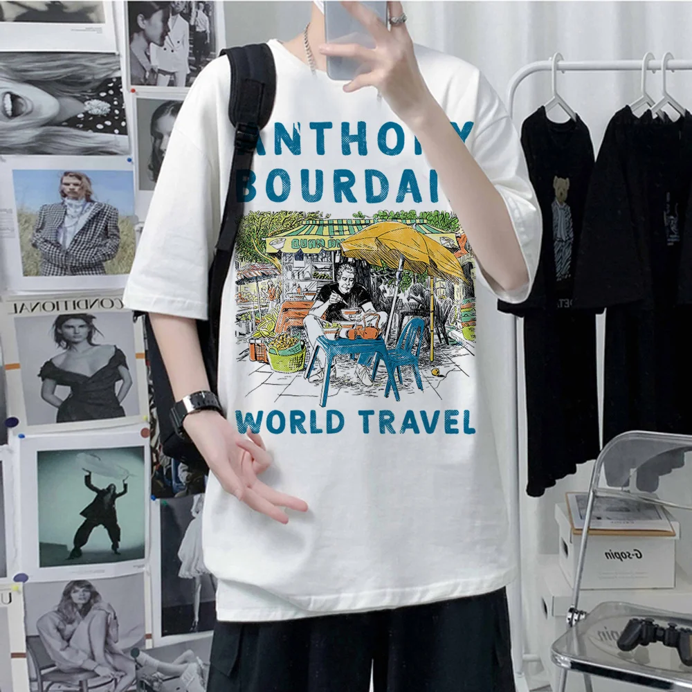 Футболка мужская с принтом Энтони бердэн, забавная уличная одежда с графическим принтом