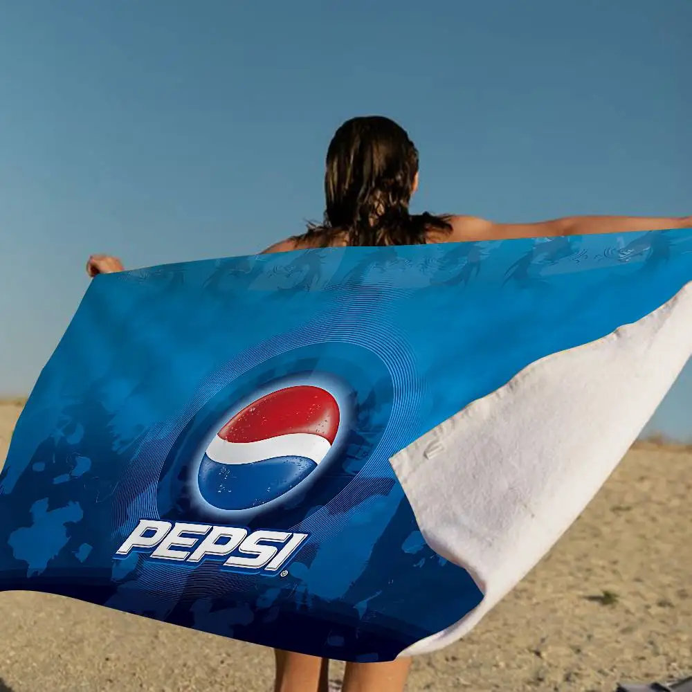 الصودا العلامة التجارية الفن-Pepsis منشفة استحمام ستوكات لينة امتصاص الماء تنفس لفتاة الاطفال منشفة الشاطئ الكرتون الزخرفية