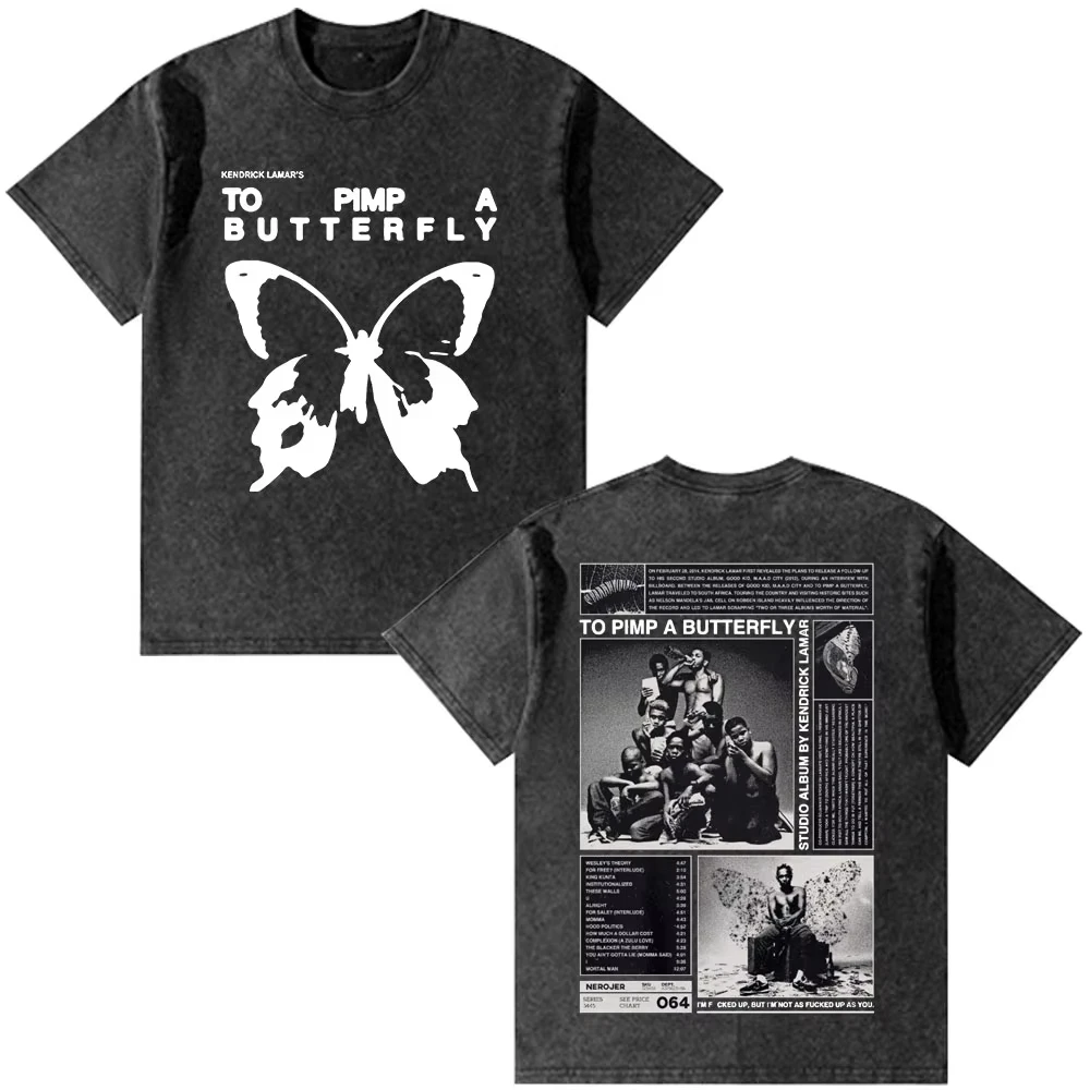 

Rapper Kendrick Lamar They Not Like Us T-shirt Men Women Fashion Hip Hop Vintage Washed Oversized T-shirts Summer Cotton T Shirt