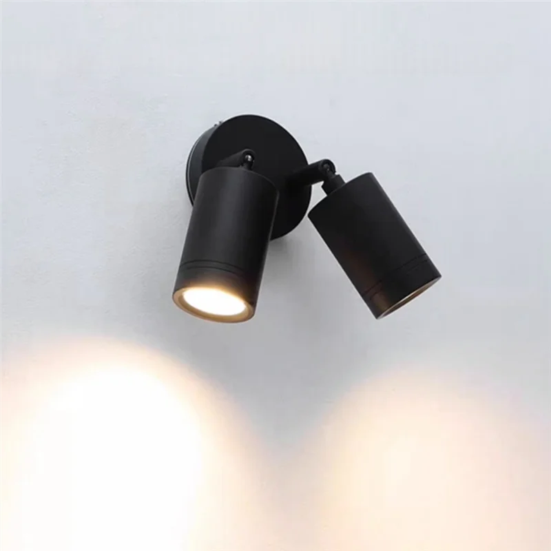 CQMF-Outdoor LED Spotlight Waterproof Garden Fence Balcony Decor Mounted Wall Sconce Exterior Spot Lighting Fixture