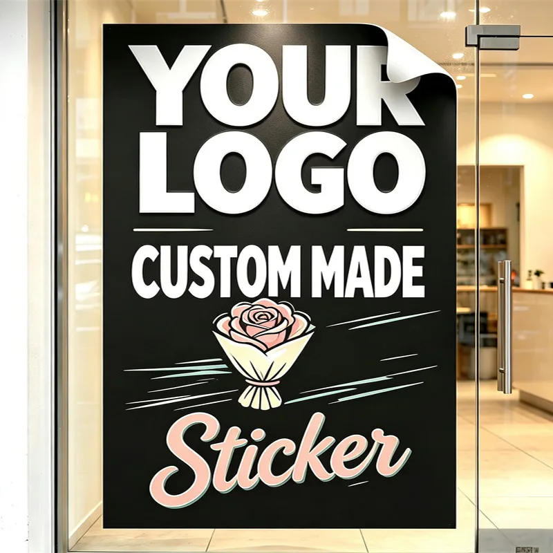 Any Size 100 cm Custom Stickers Suitable For Party Hotel Supermarket Barber Shop Coffee Shop Commercial Advertising Promotion