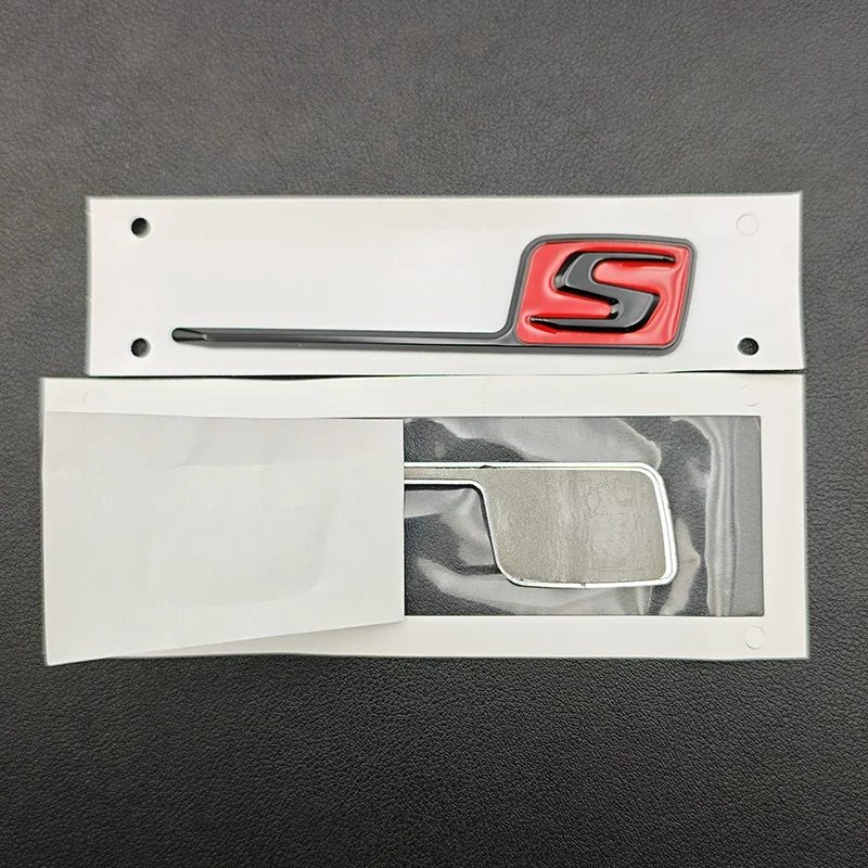 3D ABS Car Rear Trunk Decal Emblem S Logo Styling Badge Sticker For Mercedes Benz AMG W117 W205 X156 W176 CLA GLA A C E Class