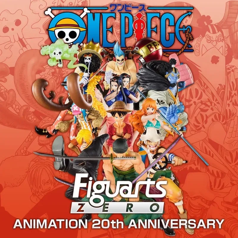 

BANDAI One Piece 20th Anniversary Straw Hat Pirates Monkey D. Luffy PVC Action Anime Model Toys Figure Collection Doll Gift