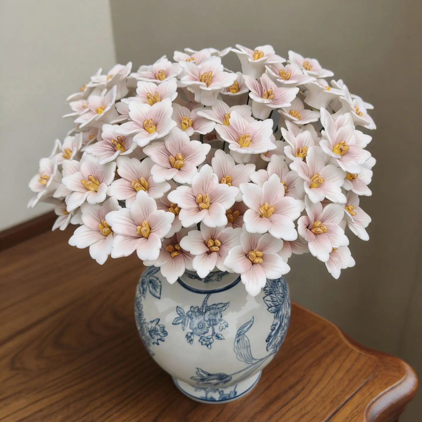 5 Stück Keramikblumen, handgefertigte Simulationsblumen für hohe Temperaturen, ländliche Wildblumen, kreative Geschenke, Heimdekoration – Detail 31