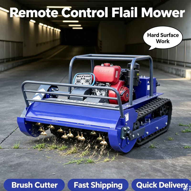 Customized Factory Direct Free Extra Attachments Remote Control Lawn Mower Zero Turn Self Propelled Hammer Blade Design Adjustab