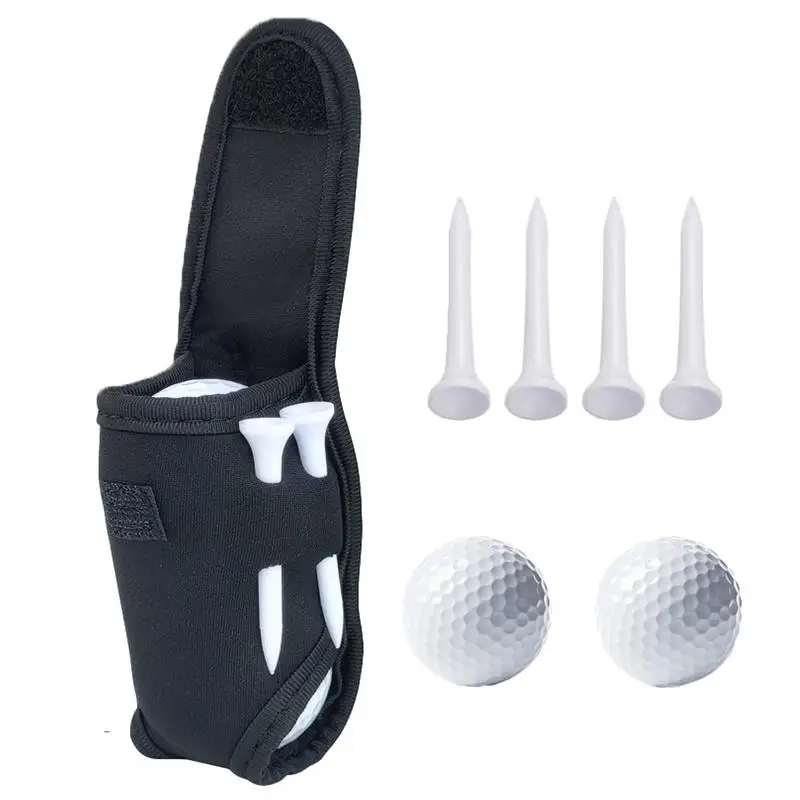 Golf Ball Waist Bag Outdoor Small Golf Tee Bag Stain Resistant Storage Bag Portable Storage Pouch For Travel Entertainment