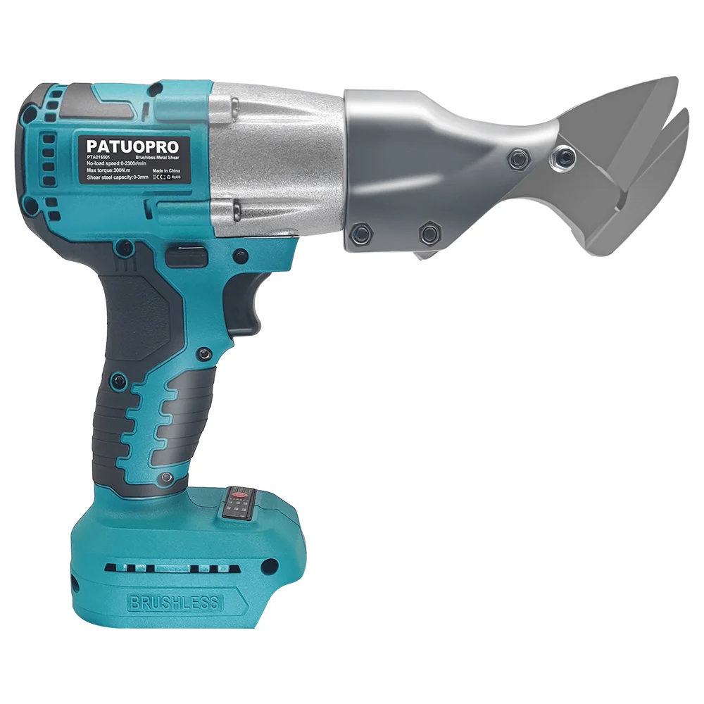 Brushless Cordless Iron Scissors Portable Metal Cutting Power Tool With Light Handheld Shear Sheet Cutter For Makita 18V Battery