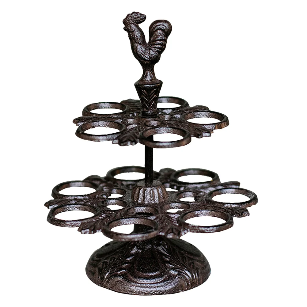 

Vintage Style Egg Rack Creative Desktop Egg Storage Holder Good Texture Sturdy Unique Gift Choice Kitchenware