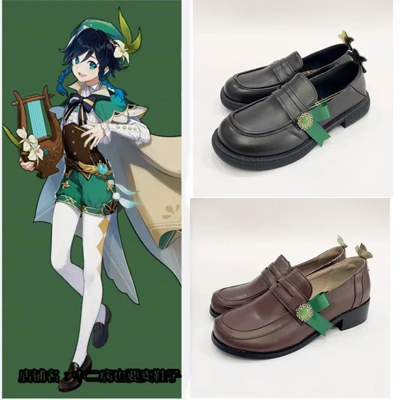 Genshin Impact Twenty Cosplay Shoes Anime Costume Game Twenty Cosplay Leather Shoes Halloween Outfit Full Set Women Men