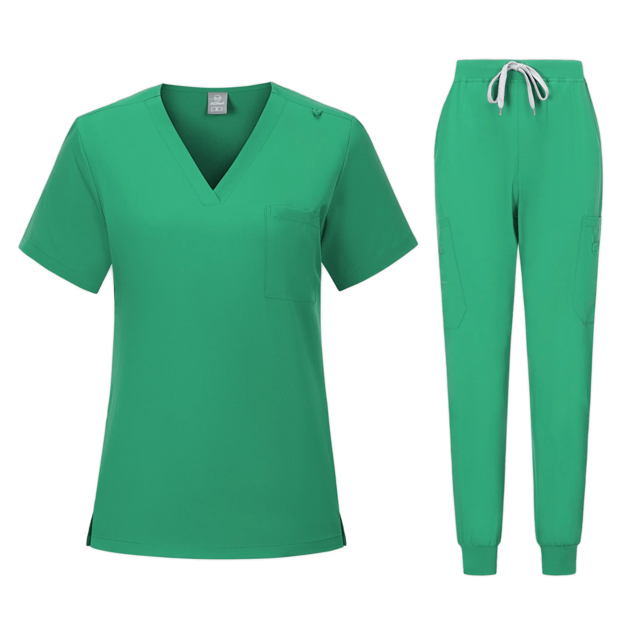 

Cheap Price Purple Jogger Leg Pants Medical Nurse Doctor V-Neck Women Nursing Uniform Sets Mint