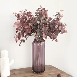 70CM Money Leaf Artificial Plant Wedding Mori Home Furnishing Hotel Desktop Display Japanese Autumn Eucalyptus Leaf