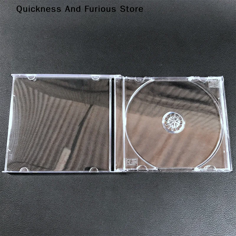 【TO】Transparent Plastic Single Piece Disc Case CD Case Thickened CD DVD Disc Box Empty Storage Organizer Box Album Box Cases