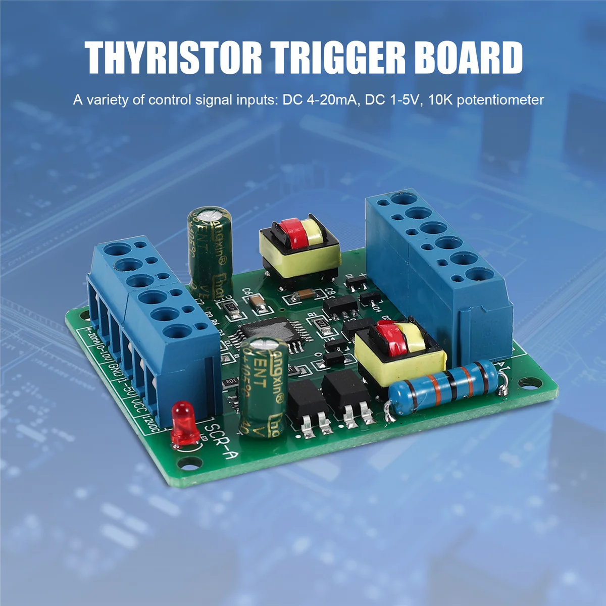 A03V Single Phase Thyristor Trigger Board SCR-A สามารถควบคุมแรงดันไฟฟ้า, อุณหภูมิและความเร็วด้วย MTC MTX โมดูล