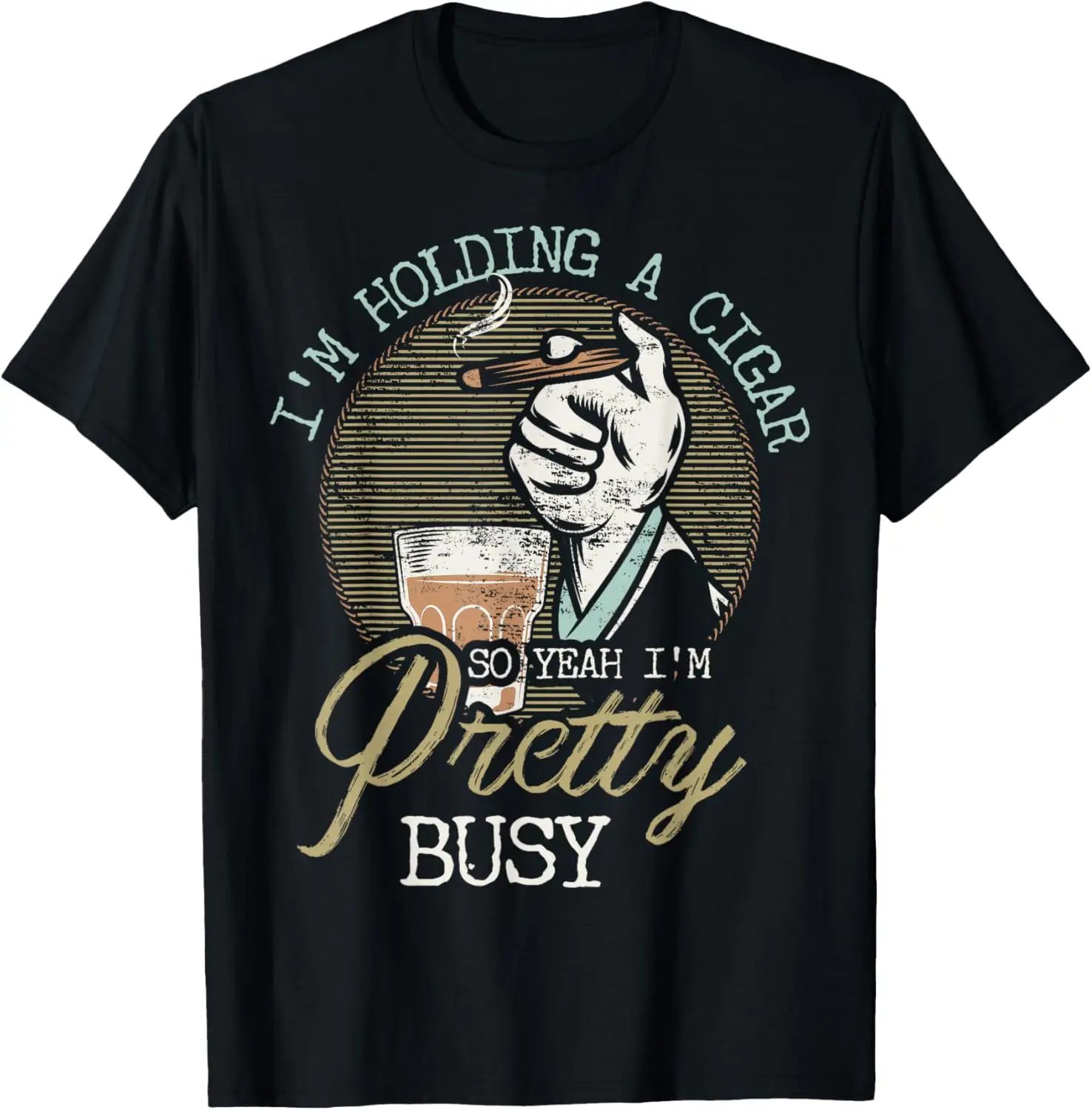 camiseta-engracada-segurando-charuto-bebendo-uisque-para-pais