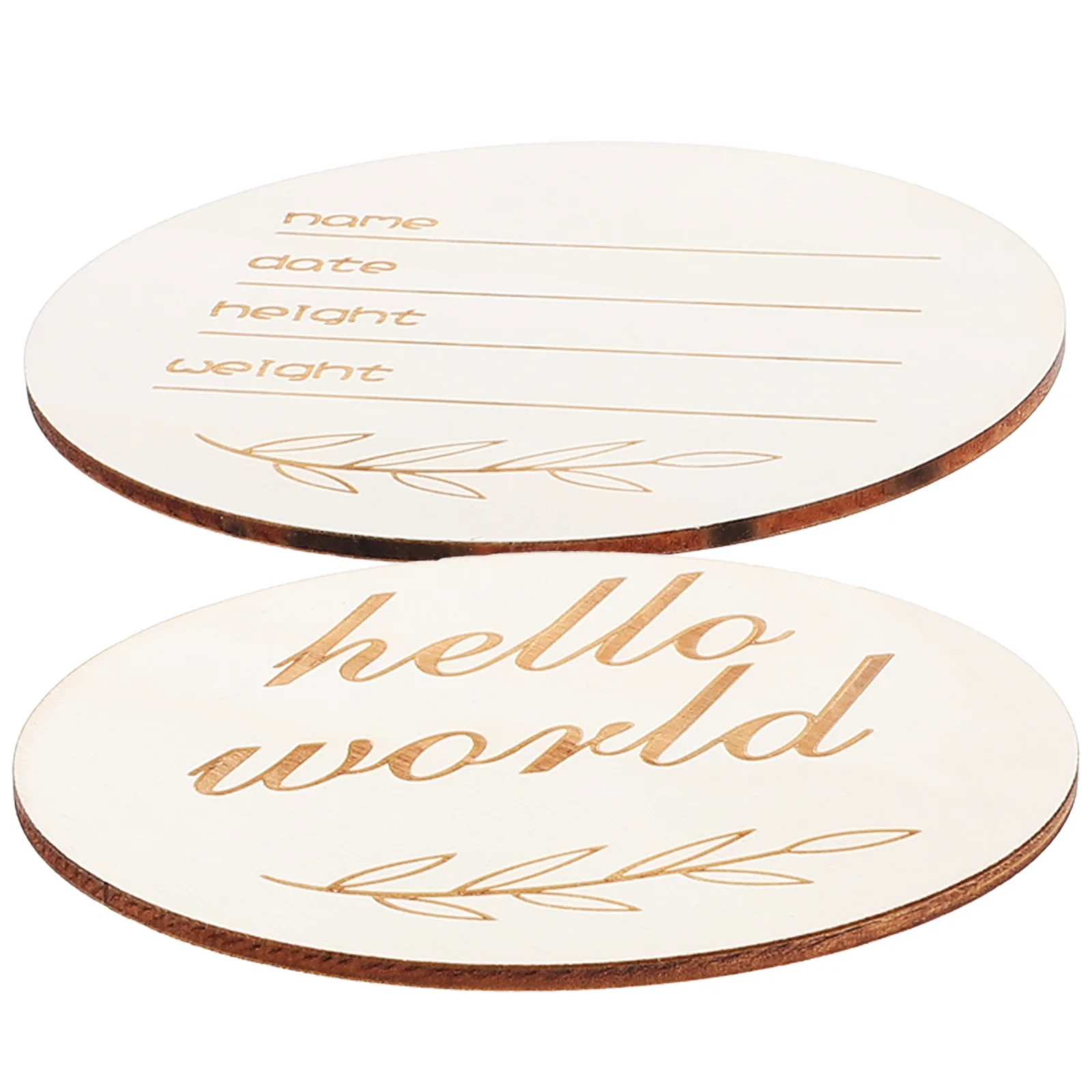 2pcs Newborn Birth Announcement Wood Signs Baby Name Sign Infant Birth Announcement Sign newborn announcement sign
