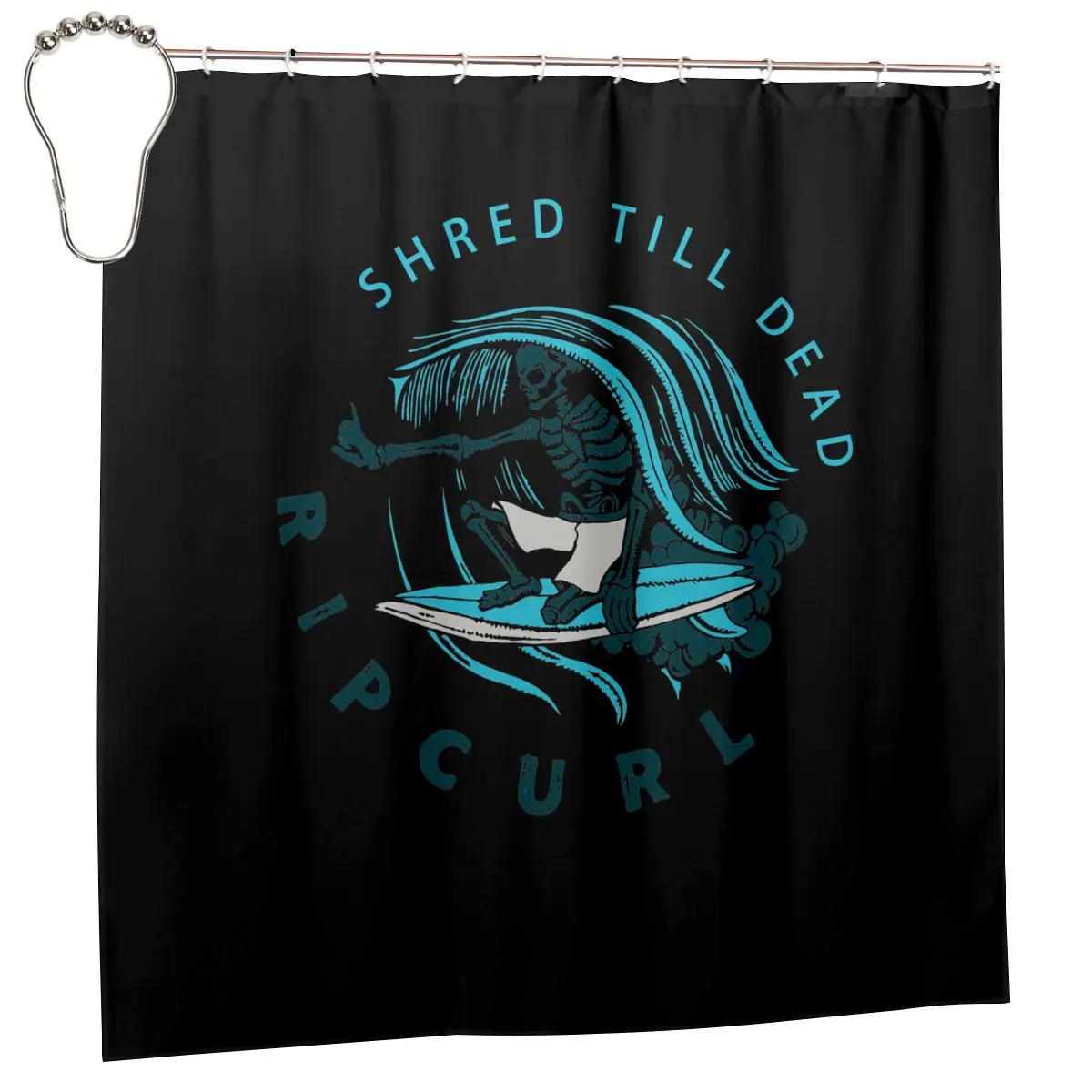 Rip Curl Shaka Shred Heritage Hawaii Shower Curtain Bathroom Curtain Nordic Lightweight Mildew Proof