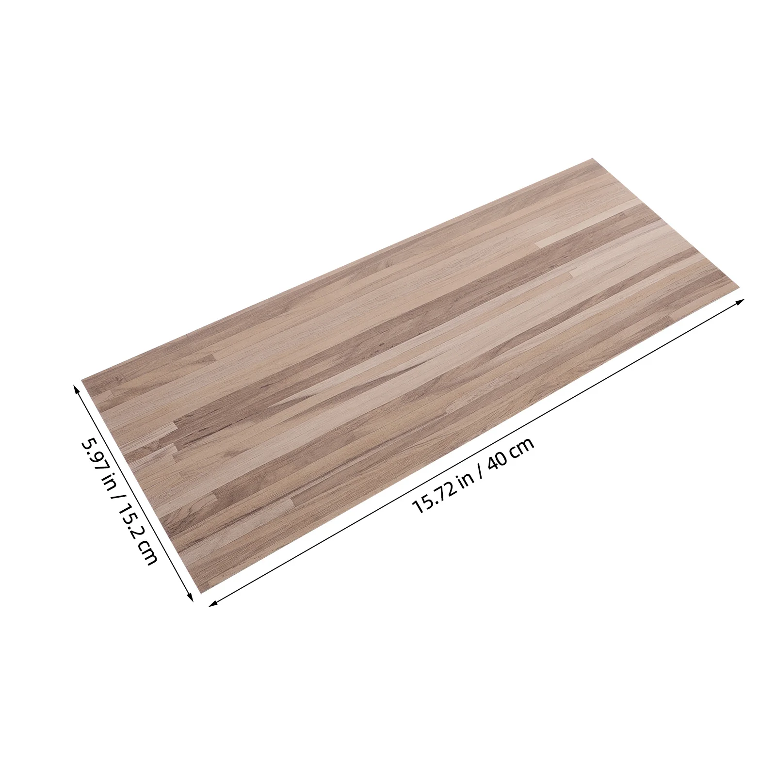 Plancher miniatures en bois à décoller et à coller, bande de bois réaliste auto-adhésive pour accessoires de maison de poupée Ob11, bricolage