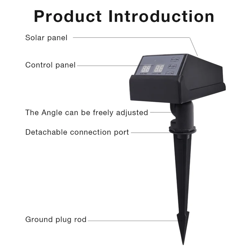 

【Любимые люди】автоматический солнечный таймер для орошения, система управления капельным водяным насосом для полива садового газона, 2000 мАч