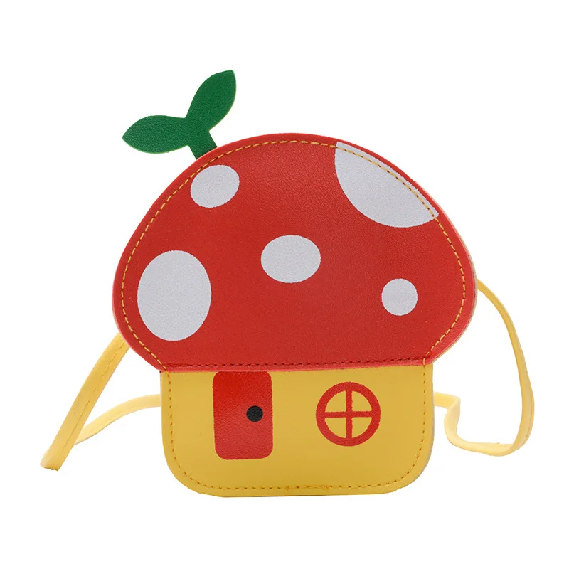 

Kids Messenger Bag Cute Cartoon Mushroom House Styling Coin Purse for Baby Girls Fashion Princess Shoulder Bag Girls Gifts