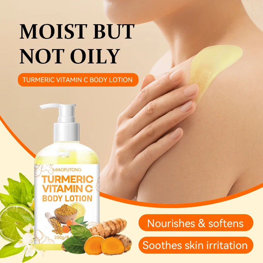 

Turmeric Body Lotion Moisturizing Hydrating Moisturizing Skin Brightening Skin Tone Rejuvenation Refreshing Easy Absorption