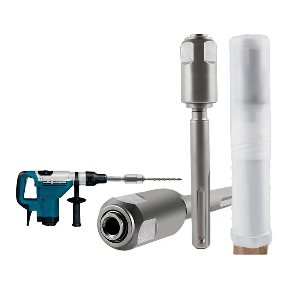 

Переходник для стержня для перфораторной дрели для SDS MAX, совместимый с несколькими моделями ударных дрелей, сверхмощная сталь 220 мм