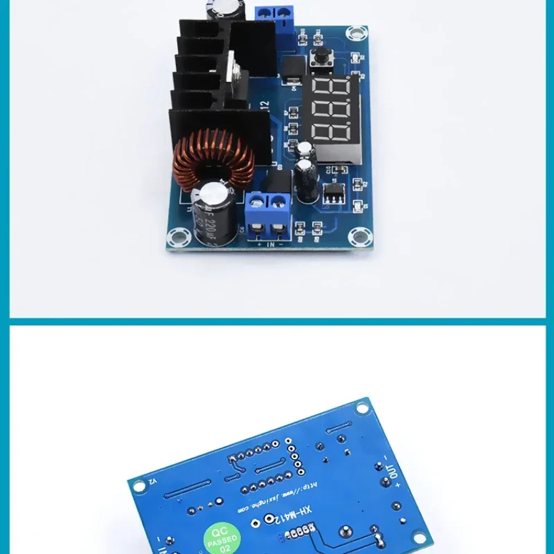 XH-M412 Modul Peningkat Digital DC-DC Modul Peningkat Papan Inverter Input Daya Tinggi Input 5-40V 5A