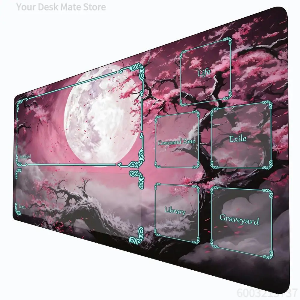 Stunning Full Moon Scenery MTG Playmat Magic Card Battle Mat Non-Slip Durable 35X60CM Commander Playmat Tapete Magic MTG