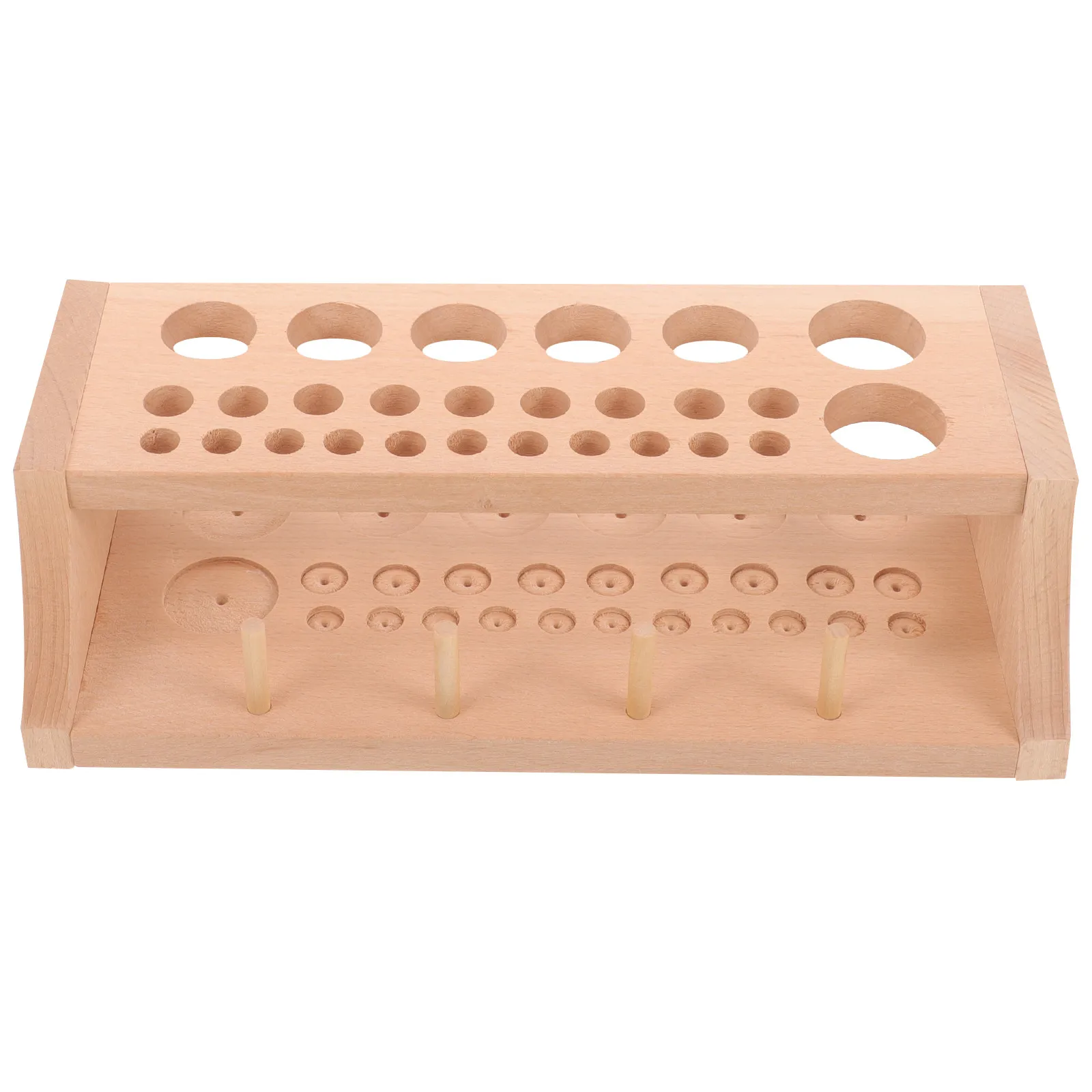 

Leathercraft Tool Holder Wooden Storage Shelf for Tools Rack Stamping Supplies Craft Tool Organization Mother's