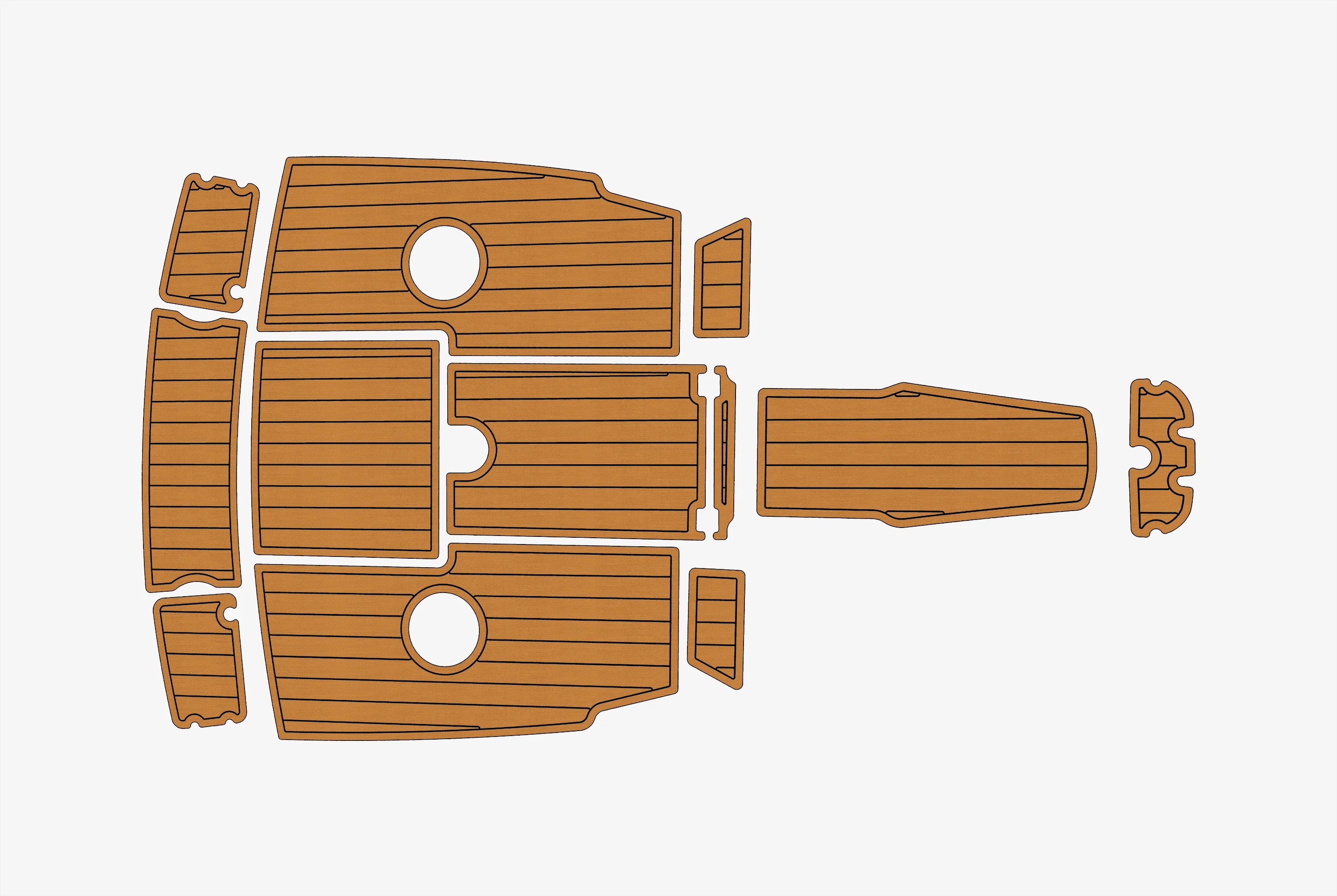 

Нескользящий морской коврик из искусственного тикового дерева из ЭВА, самоклеящийся коврик для яхты, кокпита диаметром 6 мм для 2000-2001 Chaparral 196 SSI, настил лодки, простая установка